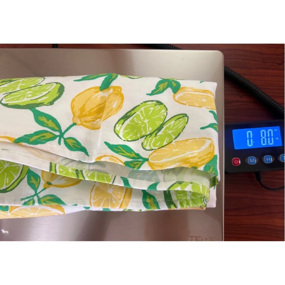 Talbots Citrus Lemon Lime Print Mini Skirt White Green Yellow Size 12 Cotton Mix - Picture 8 of 8